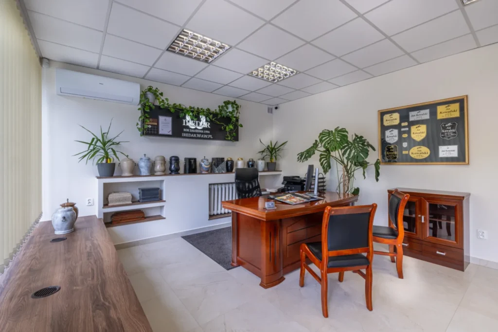 Biuro Zakładu Pogrzebowego Iredar na Bielanach